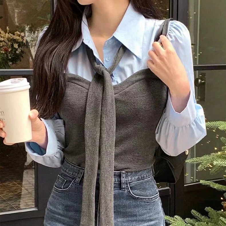 Bella tie blouse