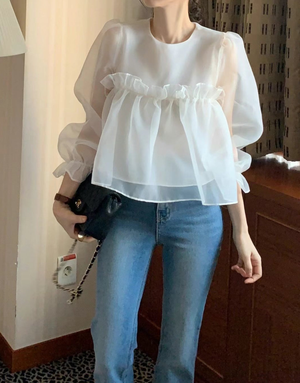 Frill blouse